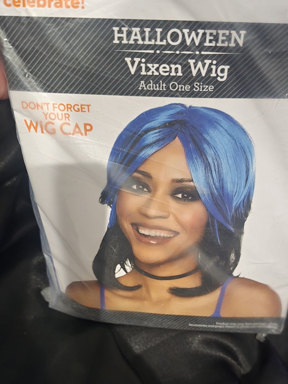 Halloween Vixen Wig - Blue and Black